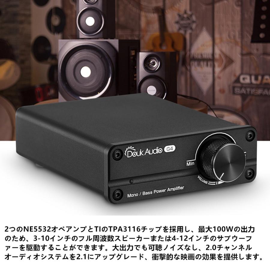 Douk Audio G4 サブウーファー フル周波数 モノラルチャンネル デジタルパワーアンプ 100w Dz078 Jp Nobsound 通販 Yahoo ショッピング