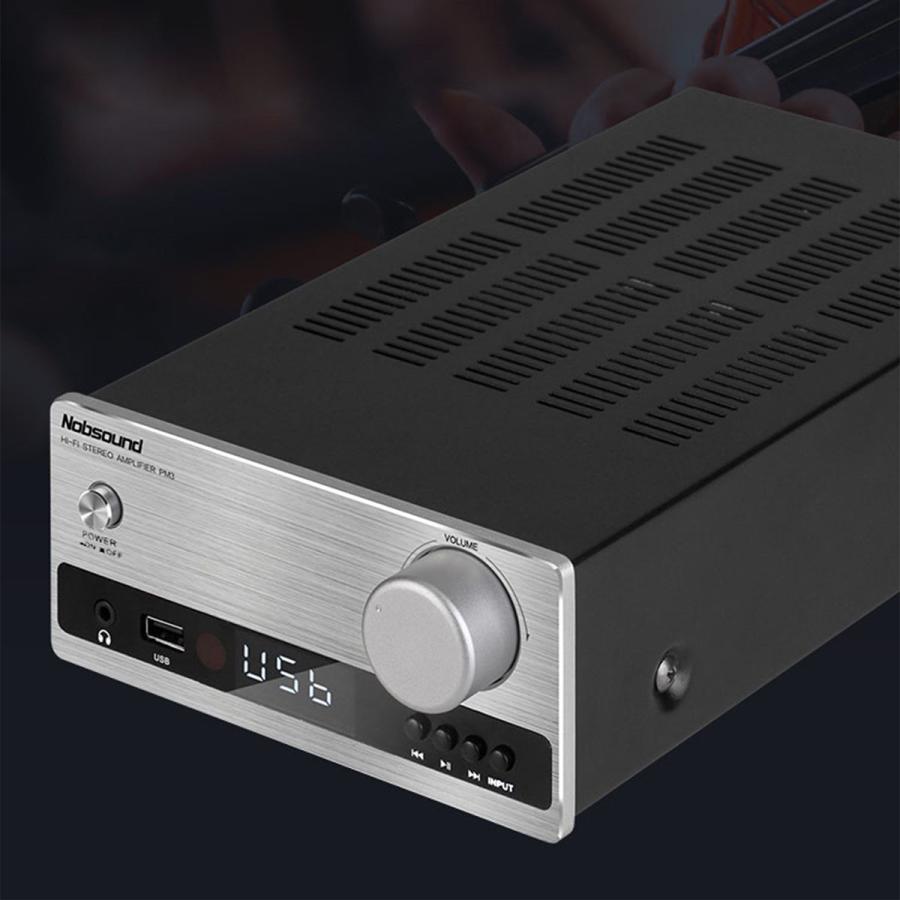Nobsound PM3 デジタルアンプ DAC内蔵 ブルートゥース5.0 光 デジタル