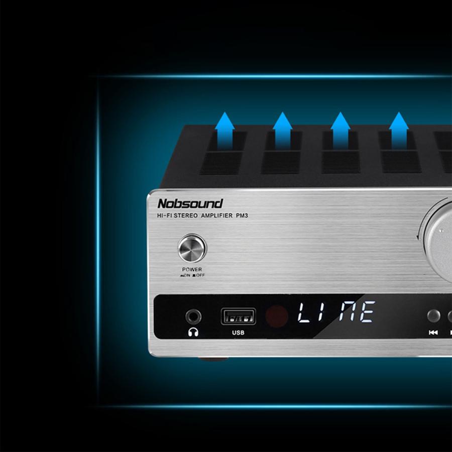 Nobsound PM3 デジタルアンプ DAC内蔵 ブルートゥース5.0 光 デジタル