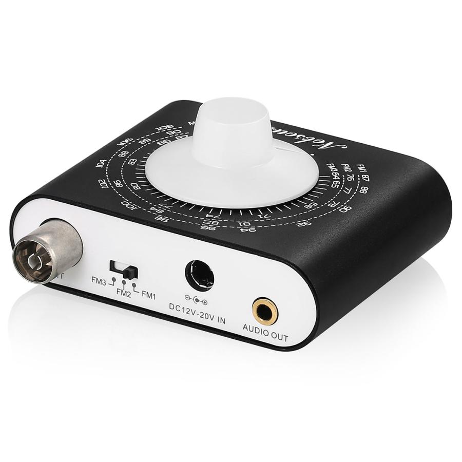 Nobsound FM チューナー ミニ ヘッドホンアンプ: 3周波数帯域対応