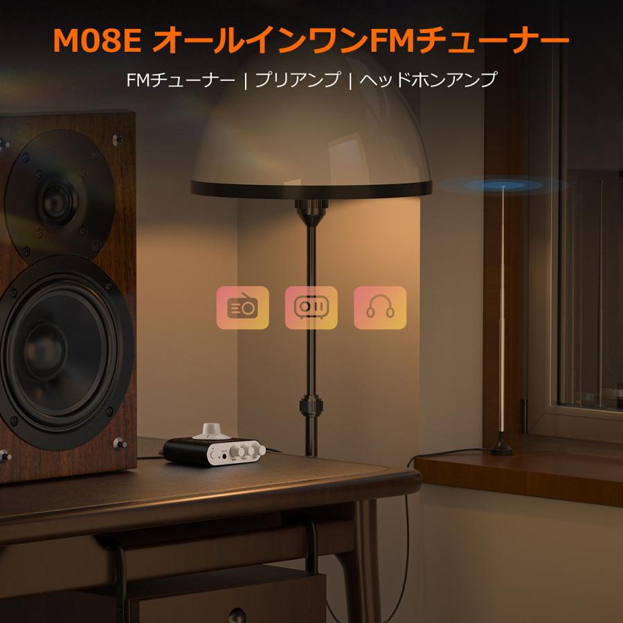 Nobsound FM チューナー ミニ ヘッドホンアンプ: 3周波数帯域対応