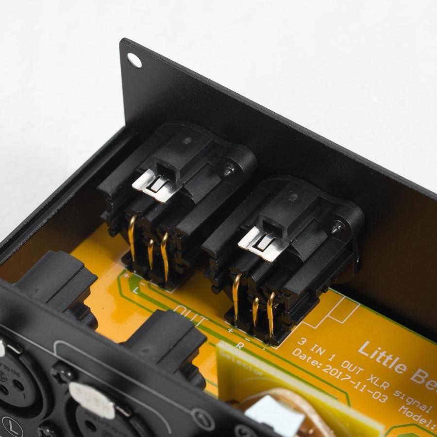 3(1)-IN-1(3)-OUT XLR バランス ステレオ オーディオ 3(1)-IN-1(3)-OUT XLR バランス ステレオ オーディオ