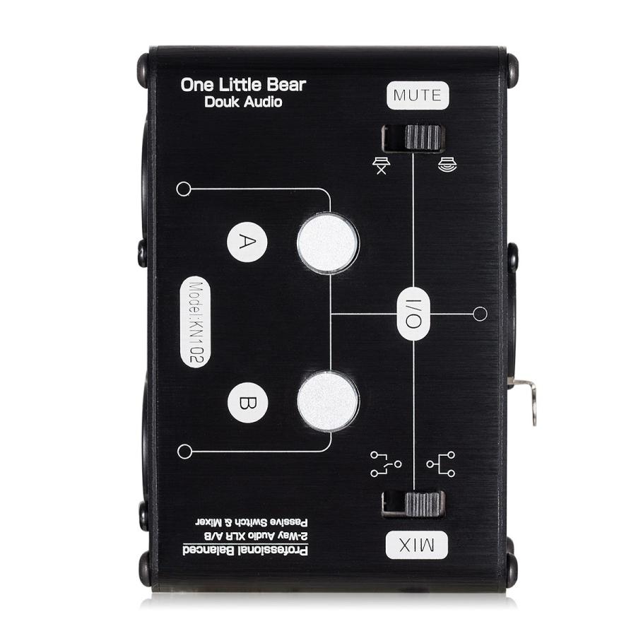 Mini 2-way HiFi ステレオ オーディオ XLR A / B パッシブ