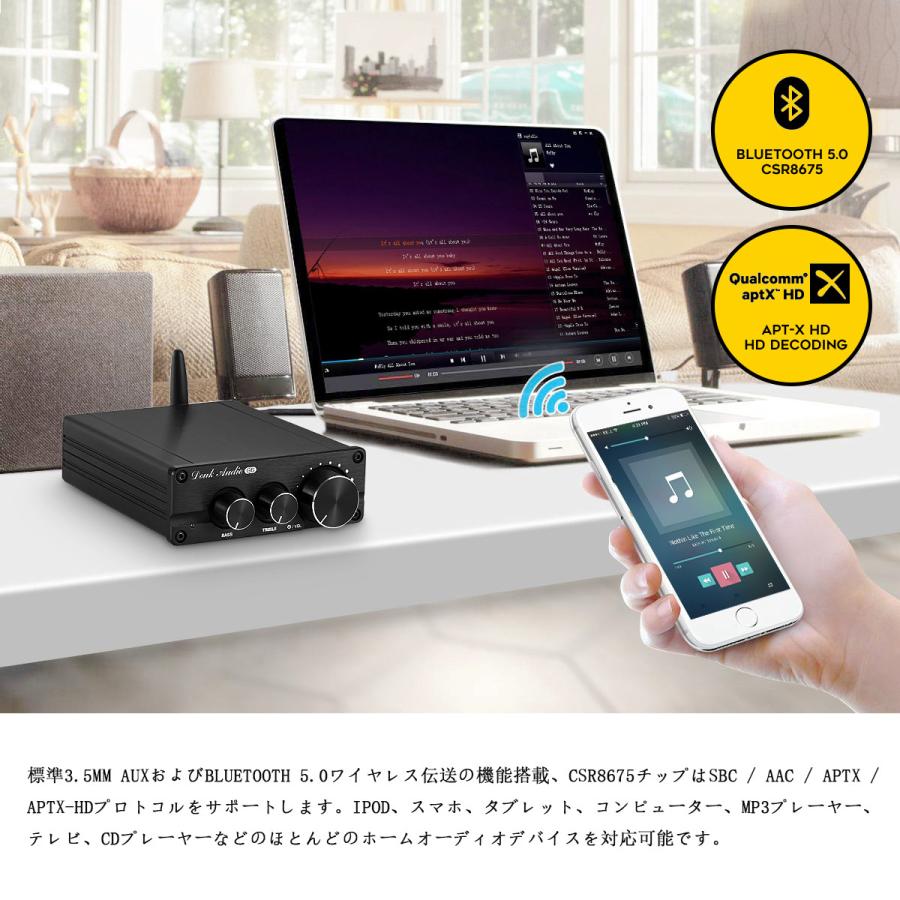 パワーアンプ Bluetoothオーディオサウンドアンプ パワーホームアンプ Amazon.co.jp: HiFiパワーホームアンプ Bluetoothオーディオサウンド