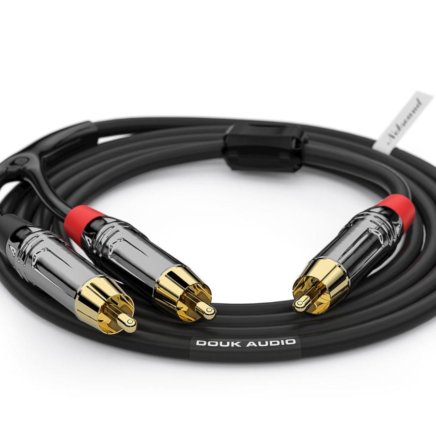 Nobsound Douk Audio OFC RCAケーブル 1 RCA to 2 ステレオオーディオ