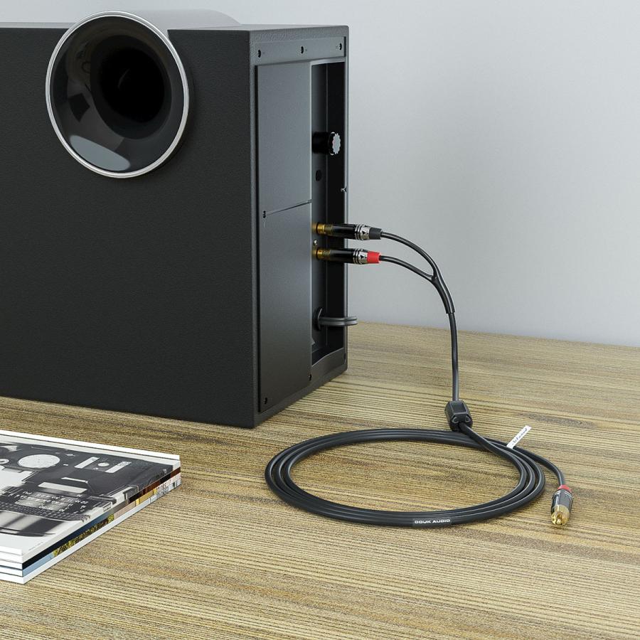 Nobsound Douk Audio OFC RCAケーブル 1 RCA to 2 ステレオオーディオ