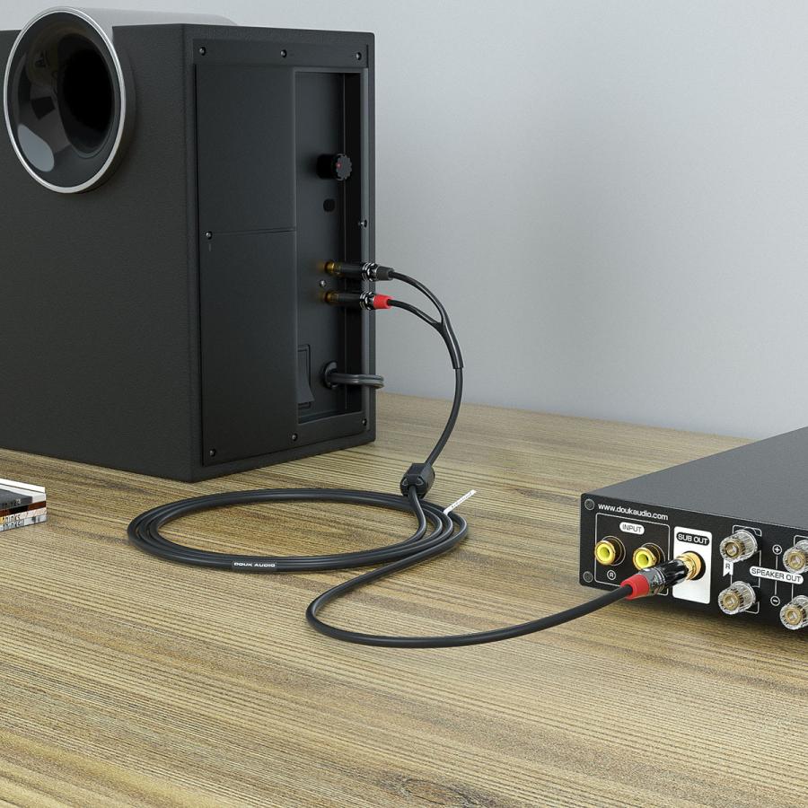 Nobsound Douk Audio OFC RCAケーブル 1 RCA to 2 ステレオオーディオ