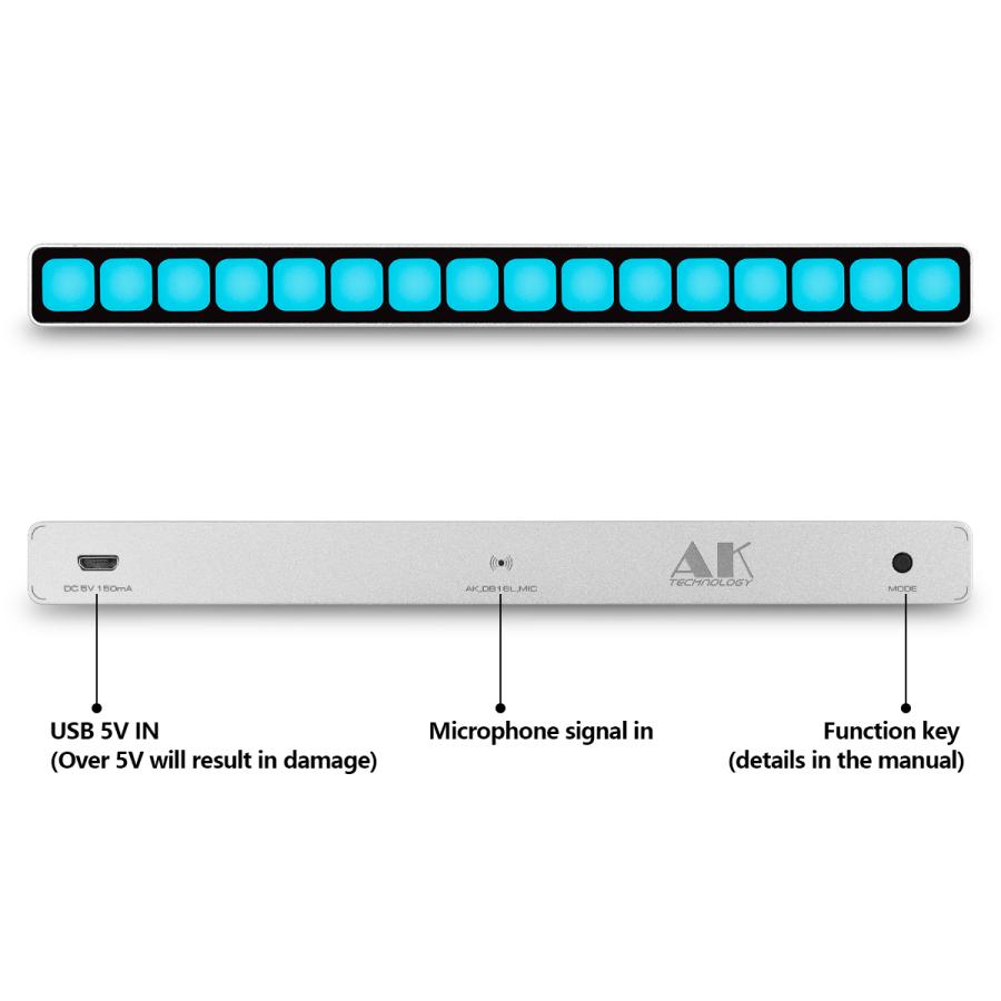 Nobsound 16-Bit マイク音制御 レベルインジケーター 音楽