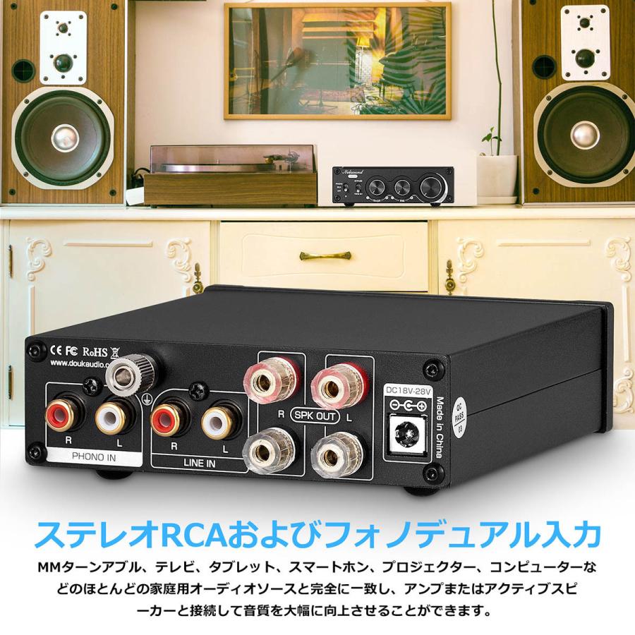 Nobsound 1002P　フォノアンプ デジタルパワーアンプ　100w Nobsound 1002P Mini ステレオデジタル パワーアンプ ホーム ステレオ