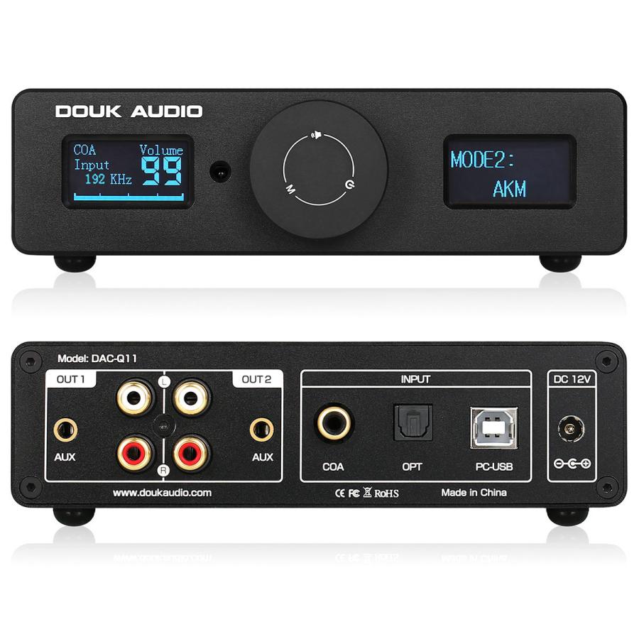 Nobsound HiFi ESS9038Q2M + AK4493 USB DAC オーディオアダプター COAX/OPT D/A コンバーター  DSD256対応 DAC-Q11