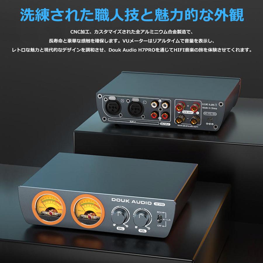 Nobsound Douk Audio H7 PRO TPA3255 デジタルアンプ VUメーター付き