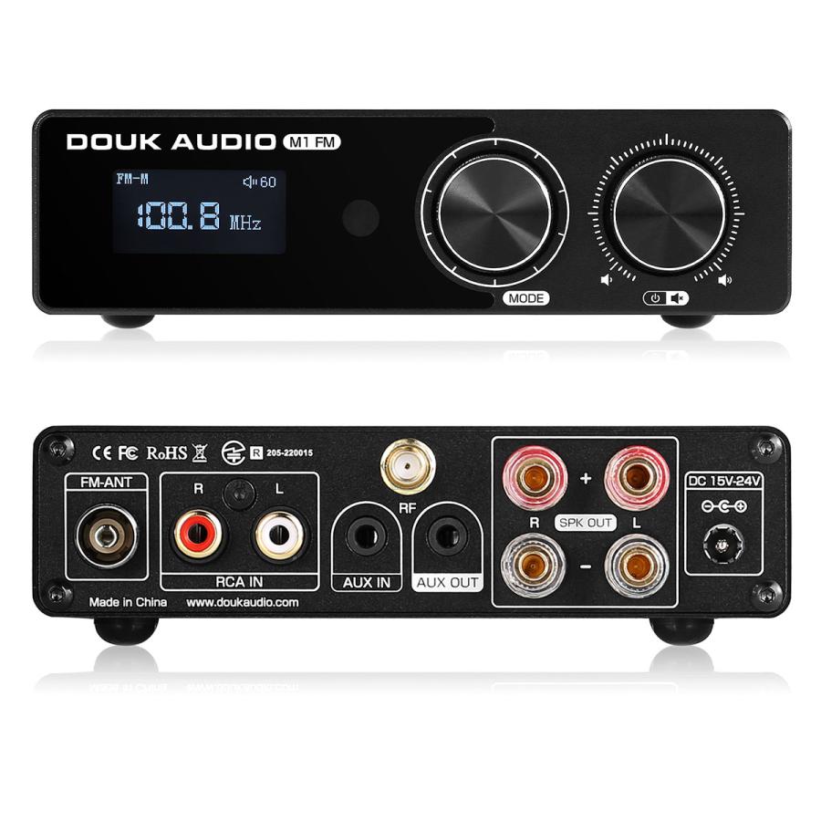 Douk Audio M1 FM HiFi TPA3116 デジタルアンプ Bluetooth 5.1 Douk Audio M1 FM HiFi TPA3116 デジタルアンプ Bluetooth 5.1