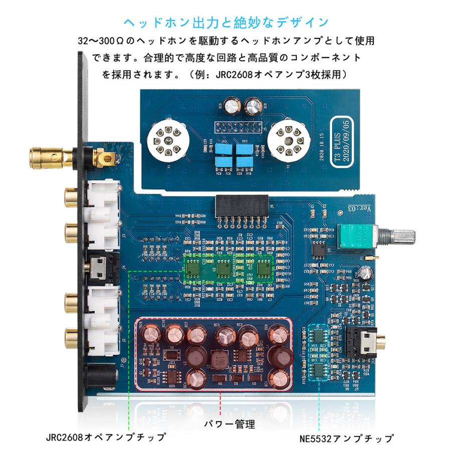 Fosi Audio T3 真空管アンプ Amazon | Fosi Audio T3 Hi-Fi 6F2真空管アンプ クラスAB 2.1CH