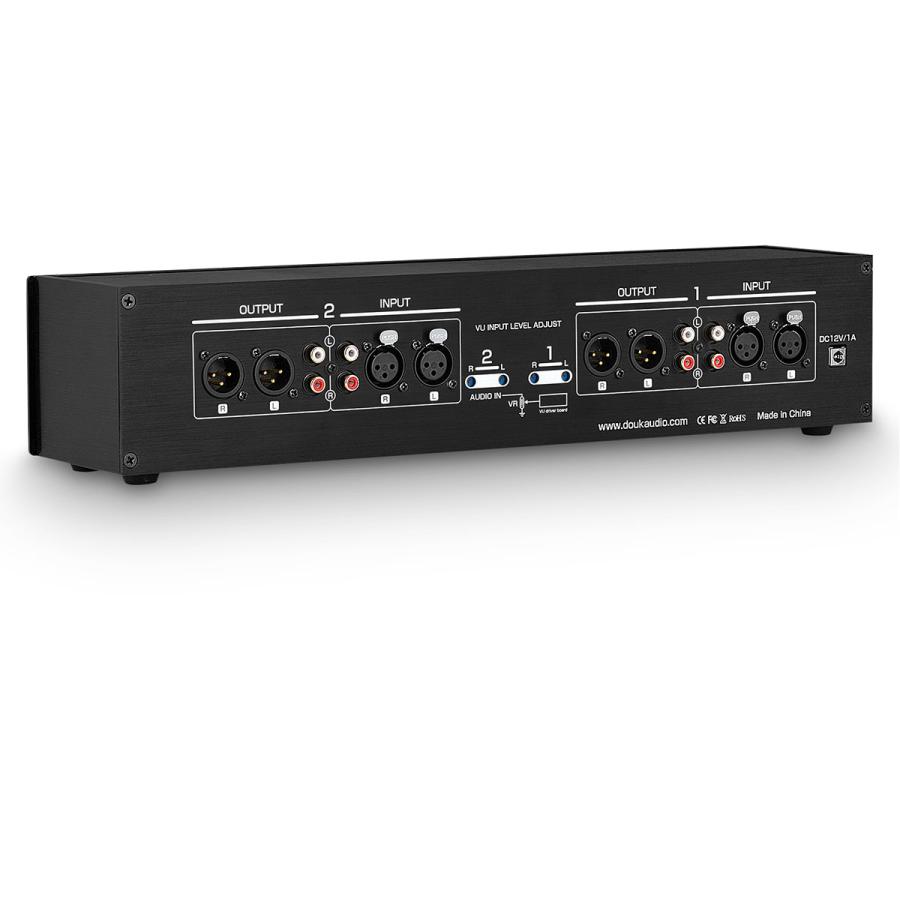MIC LINE アナログ 4つ VUメーター サウンド レベル ディスプレイ RCA