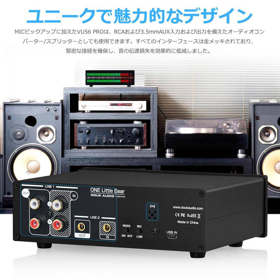 デュアルチャンネル LED サウンドレベルメーター MIC Music