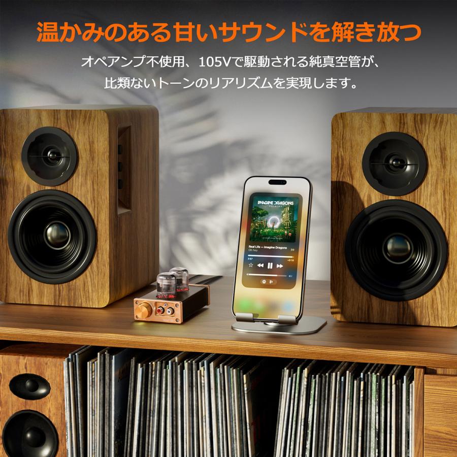 Nobsound E6 ミニ 真空管 プリアンプ： 12J1S搭載 105V高電圧設計 低
