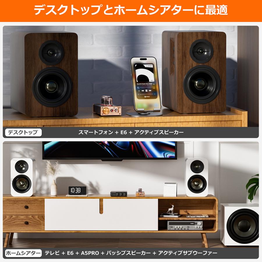 Nobsound E6 ミニ 真空管 プリアンプ： 12J1S搭載 105V高電圧設計 低