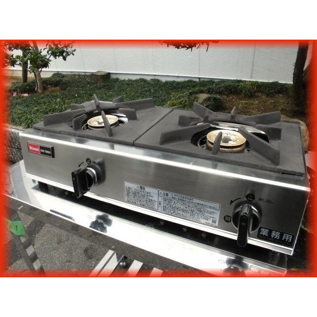 ガステーブルコンロ 2口 卓上ガスレンジ 都市ガス 中古 リンナイ RSB 