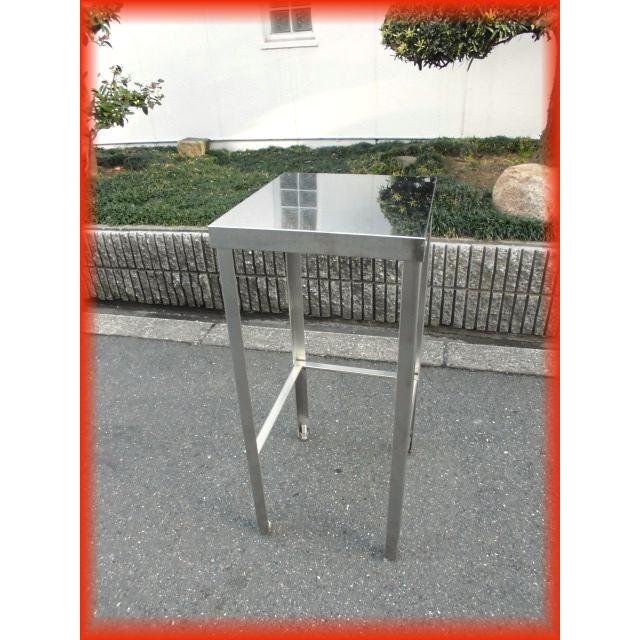 作業台 業務用 中古 サーバー台 ステンレス 390×500mm 三方枠 厨房用品 