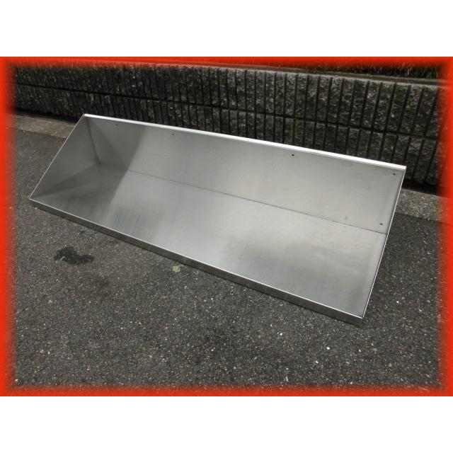 吊り棚 三角吊り棚 中古 業務用 ステンレス 1200×350×250mm 厨房用品 収納 g634｜tyubo110