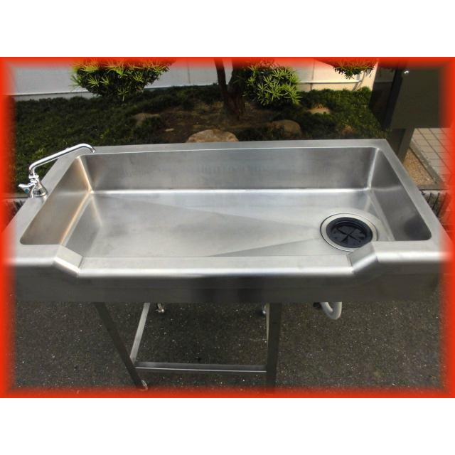 業務用 ステンレス製 舟形シンク 流し台 シンク 魚さばき 900×600×820 