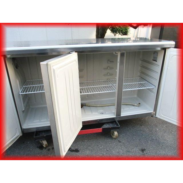 冷凍冷蔵庫　業務用　中古　台下　1室冷凍　2014年製　RFT-150PTE1　100V　大阪発　テーブル形3ドア　1500×450mm　ホシザキ　厨房器機