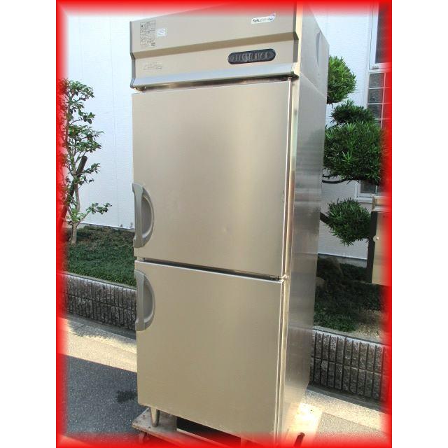 冷蔵庫 業務用 中古 タテ型 2ドア冷蔵庫 フクシマ 755×650mm 649L URN 
