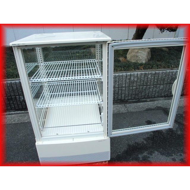冷蔵ショーケース 卓上型 中古 4面ガラス スイング扉 SMR-C65F 86L 470 