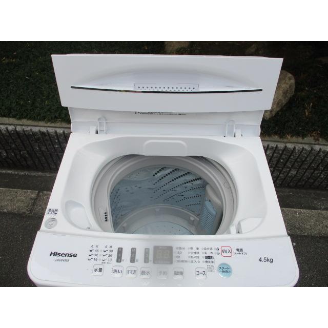 家庭用 全自動洗濯機 4.5Kg ハイセンス 2020年製 HW-E4503 送料無料 