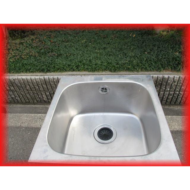 シンク 業務用1槽シンク 流し台 中古 ステンレス 450×450mm シンク 業務用1槽シンク 流し台 中古 ステンレス 450×450mm