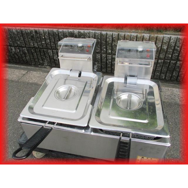 フライヤー 業務用 5L×2槽 卓上型 中古 キプロスター PRO-5FLWT 100V×2 