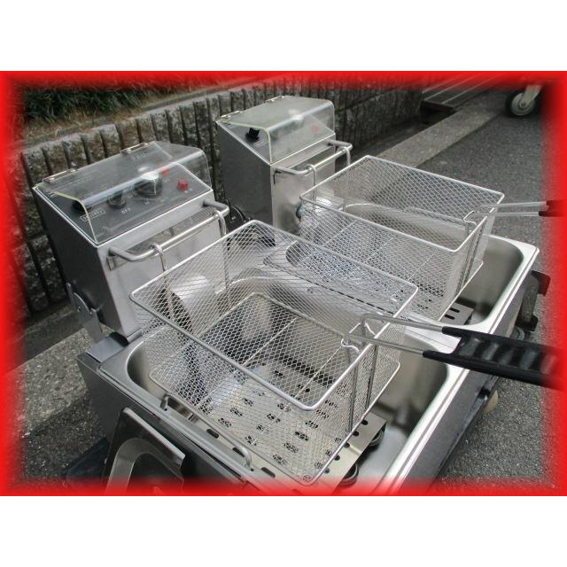 フライヤー 業務用 5L×2槽 卓上型 中古 キプロスター PRO-5FLWT 100V×2 