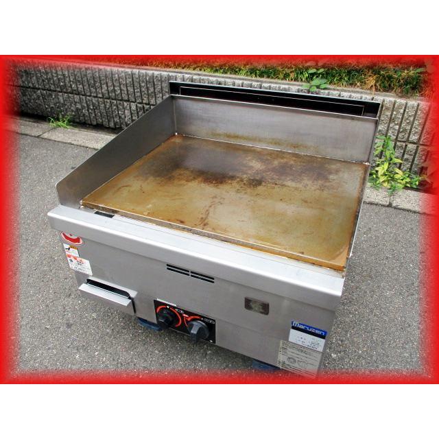 送料無料 鉄板焼き機 業務用マルゼン ガスグリドル 2019年製 中古 MGG 