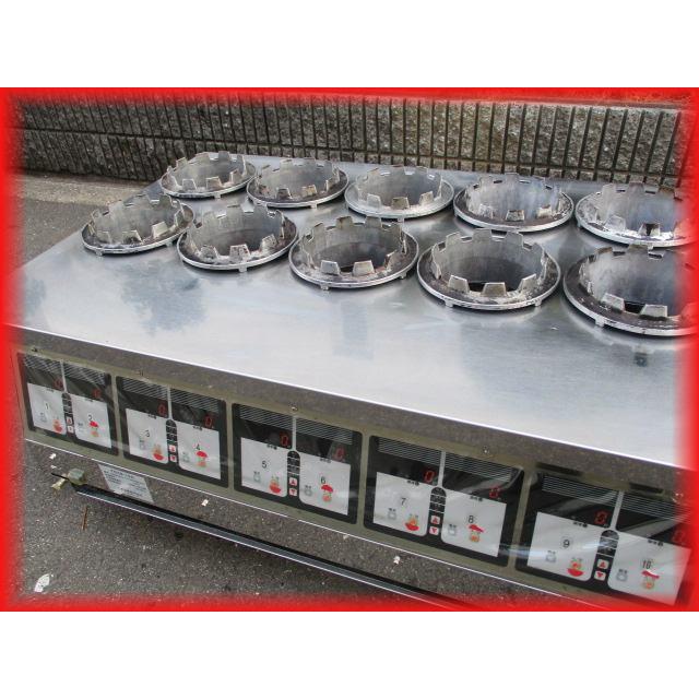 送料無料 マイコン式全自動釜飯炊飯機 10口 LPガス 100V 中古 TDXB-10