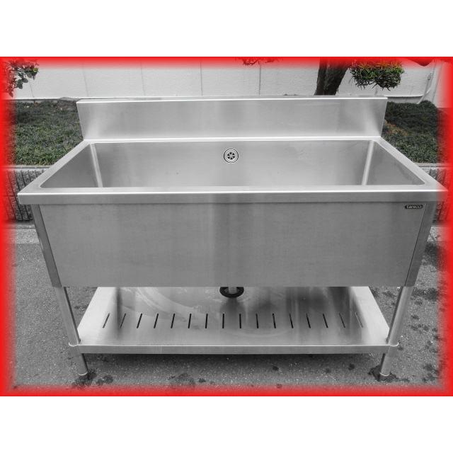 シンク 業務用ワイド1槽シンク 流し台 中古 ステンレス 1200×600mm