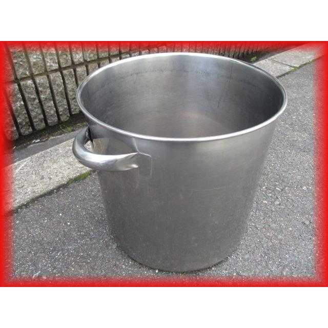 中古良品 業務用 飲食店 ステンレス 寸胴鍋 蓋なし 鍋 厨房小物 k0938 