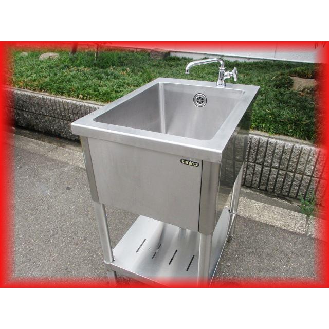 ステンレス 業務用 1層シンク流し台 蛇口付き 厨房 飲食店