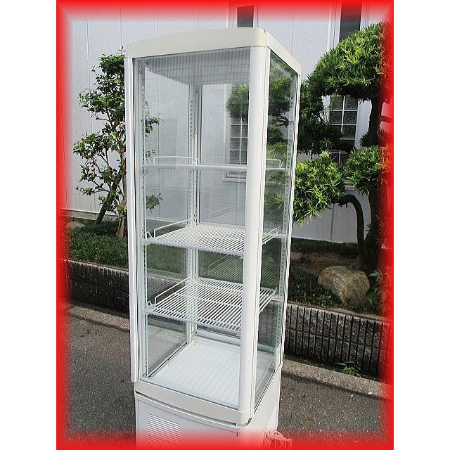 冷蔵ショーケース 中古 4面ガラス スイング扉 540×570×1850mm 260L