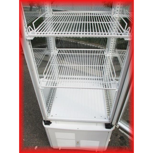 冷蔵ショーケース 中古 4面ガラス スイング扉 540×570×1850mm 260L