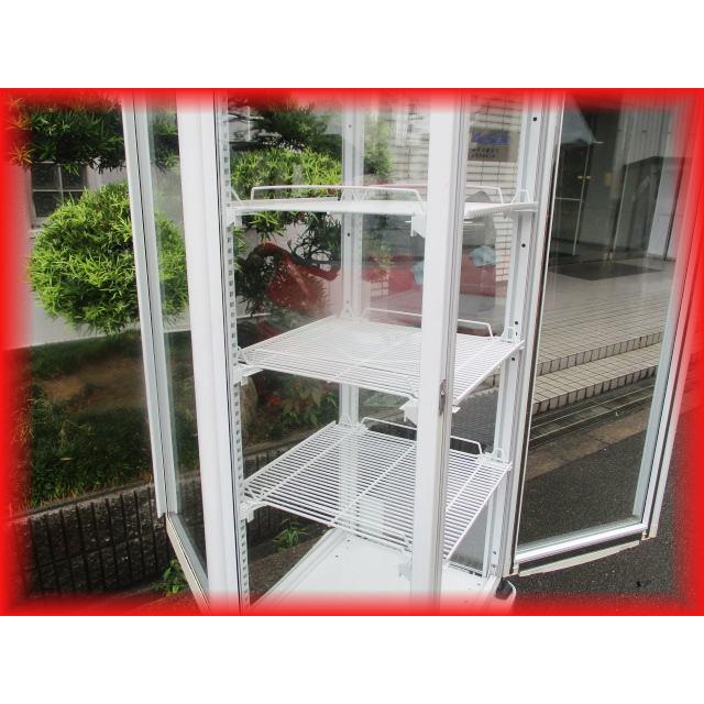 冷蔵ショーケース 中古 4面ガラス スイング扉 540×570×1850mm 260L