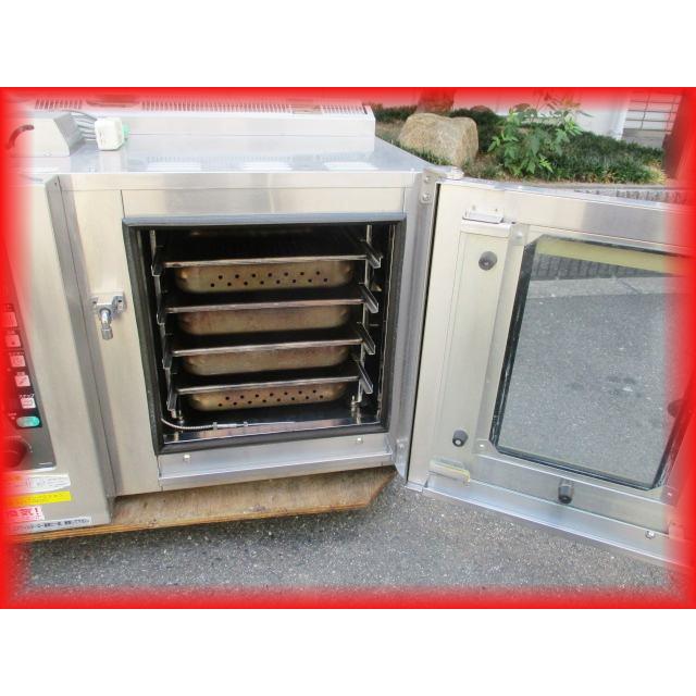 業務用中古タニコー製スチームコンベクションオーブン（電気式単相200V）作業台付 業務用中古タニコー製スチームコンベクションオーブン（電気式単相200V