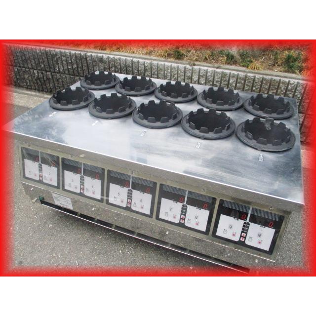 釜めし マイコン式全自動釜飯炊飯機 10口 中古 都市ガス 100V TDXB-10 