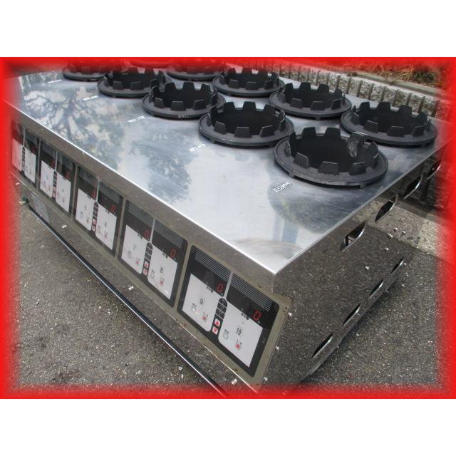 釜めし マイコン式全自動釜飯炊飯機 10口 中古 都市ガス 100V TDXB-10