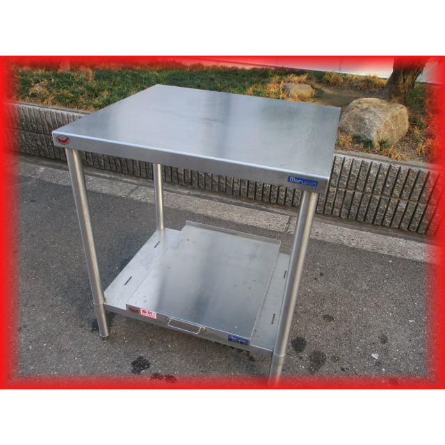 炊飯台付 作業台 業務用マルゼン 中古 炊飯器収納 ステンレス 690×600 