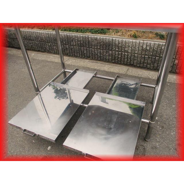 炊飯台付作業台 業務用 中古 炊飯器収納 ステンレス 1100×600×900mm 2 