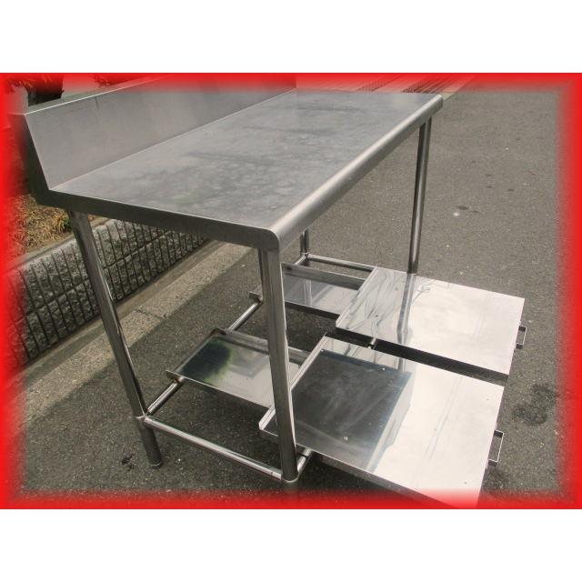 炊飯台付作業台 業務用 中古 炊飯器収納 ステンレス 1100×600×900mm 2 