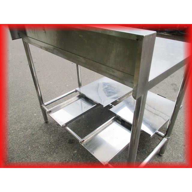 炊飯台付作業台 業務用 中古 炊飯器収納 ステンレス 1100×600×900mm 2 
