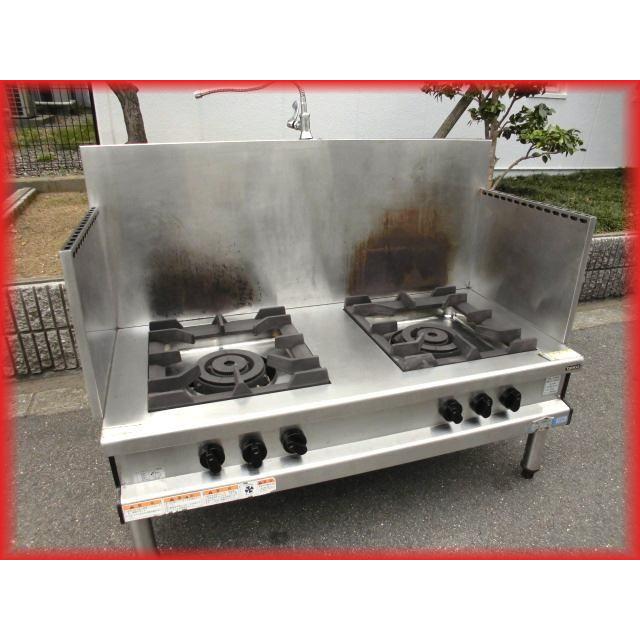 ガスコンロ 中古 2口 ガスローレンジ スープレンジ タニコー TGL-1220 