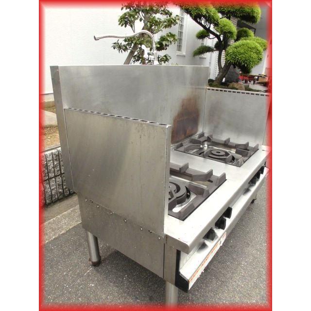 ガスコンロ 中古 2口 ガスローレンジ スープレンジ タニコー TGL-1220 
