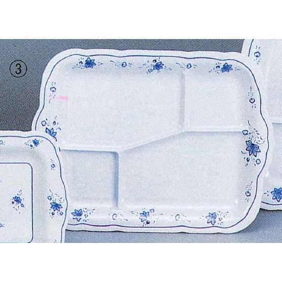 エンテック メラミン食器 「ビューティーフラワー」 BF-24 角皿